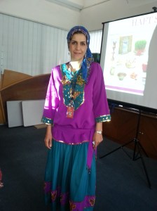 Jaleh in traditional Iranian costume