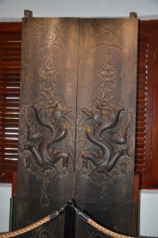 Door in a longhouse in Sarawak.